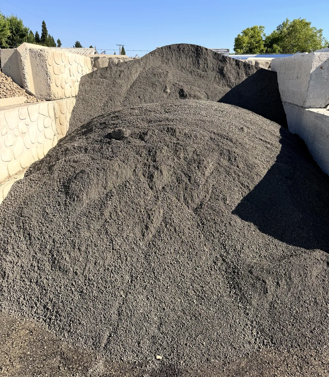 3/4″ minus in the bays at Green Yard